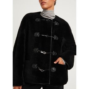 Toteme Teddy Shearling Clasp Jacket